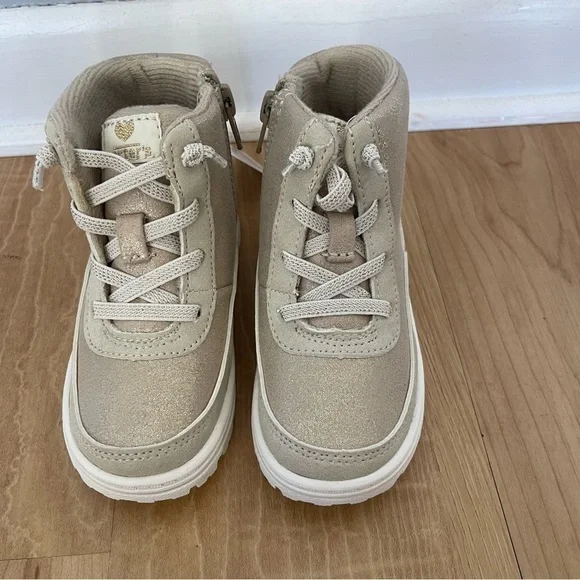 Carter's Girl's Betony Ankle Boots Khaki Winter Outdoor Shoes Booties Skiing - Picture 2 of 8